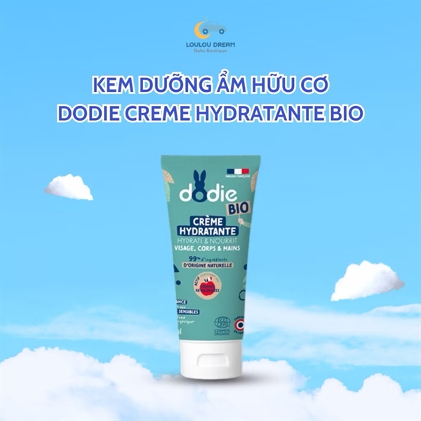 CM Kem dưỡng ẩm hữu cơ Dodie Creme Hydratante Bio cho bé 75ml