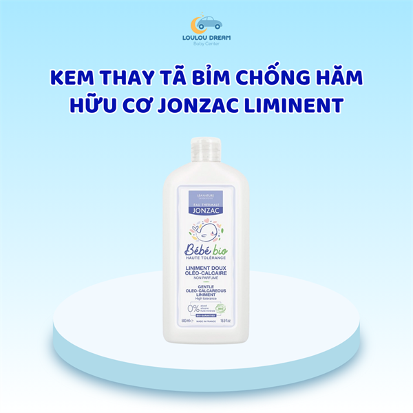 Kem thay tã bỉm Jonzac Bebe Bio Pháp 500ml