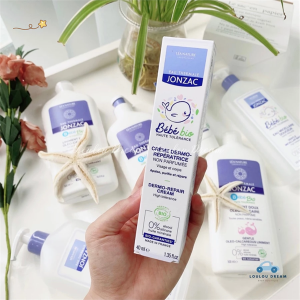 Kem dưỡng ẩm phục hồi da Jonzac Bebe Pháp 40ml