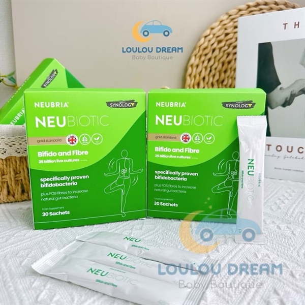 Men lợi khuẩn Neubria chứa chất xơ và 25 tỷ lợi khuẩn hỗ trợ sức khoẻ đường ruột NeuBiotic Bifido and Fiber