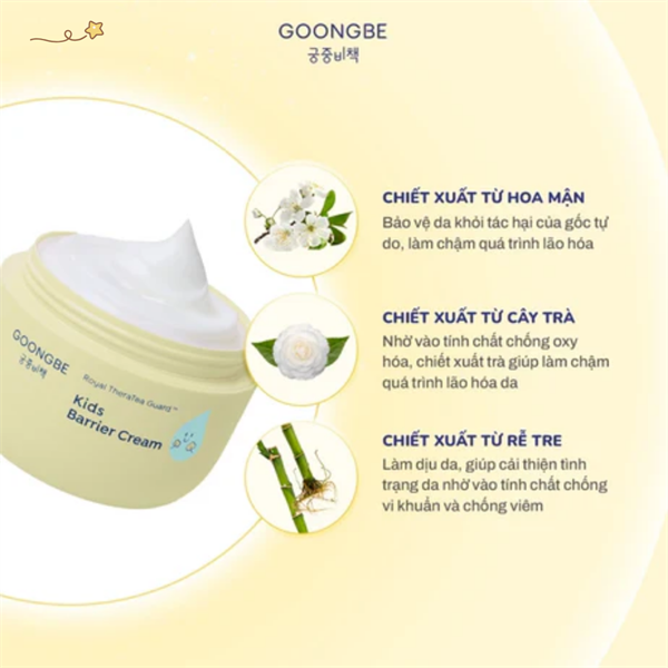 Kem Dưỡng Ẩm GOONGBE Barrier Cream HŨ 180ml từ 36m+