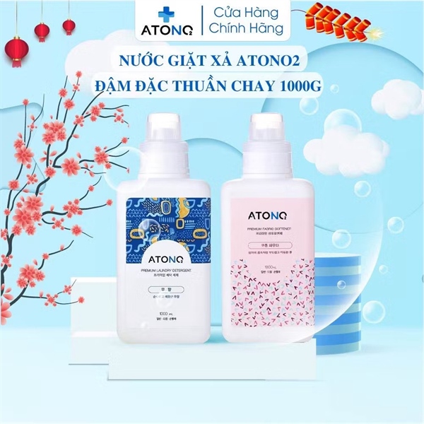 Nước xả Atono túi 1000ml thuần chay