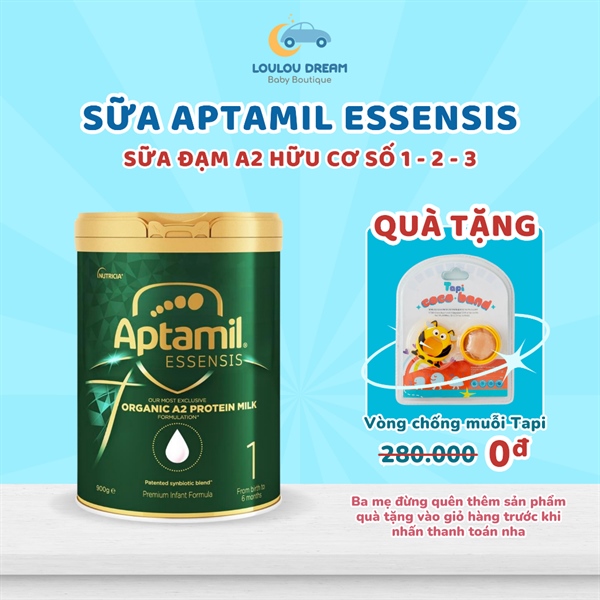 NS Sữa Aptamil Essensis Organic số 1 Úc 900G (0-6M)