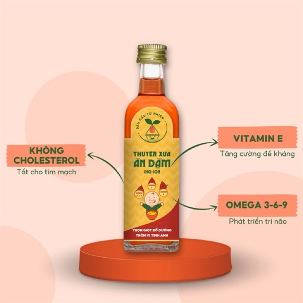 Dầu ăn dặm gấc thuyền xưa 65ml