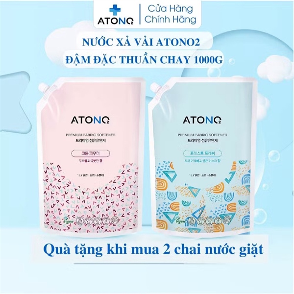 Nước Giặt Atono2 túi 1000ml thuần chay