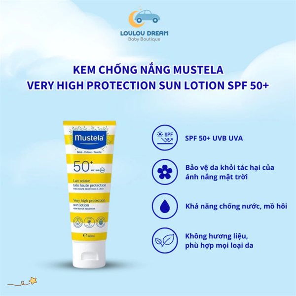 Kem chống nắng Mustela 40ml