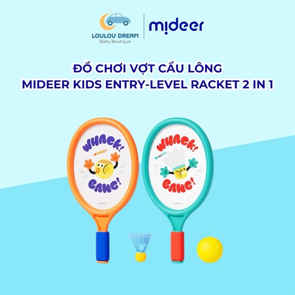 Đồ chơi vợt cầu lông Mideer Kids Entry-Level Racket 2 in 1 MD1370