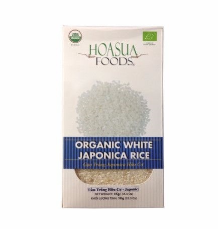 Gạo tấm trắng hữu cơ Hoa Sữa Japonica