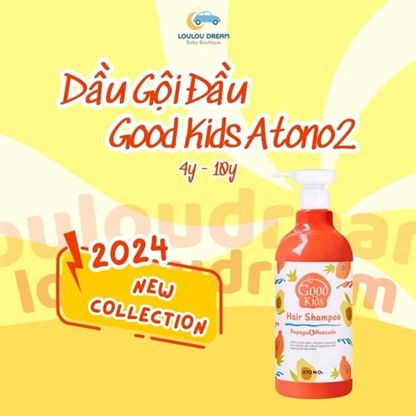 Dầu gội đầu Good Kids Atono2 cho bé từ 4-10 tuổi 500gr