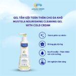 Gel tắm gội toàn thân Mustela 300ml cho da Khô
