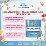 Sữa Earth Best Xanh Organic Toddler Mỹ Hộp 595gr