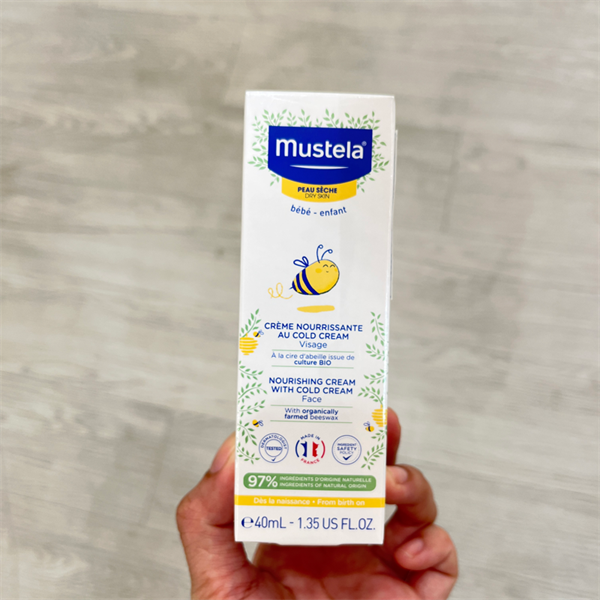 Kem Dưỡng Da Mặt Cho Da Khô Mustela 40ml