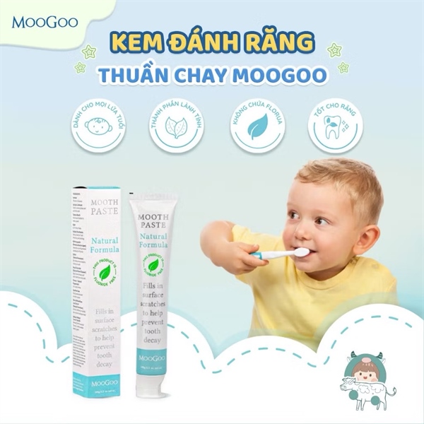 Kem đánh răng trẻ em Moogoo