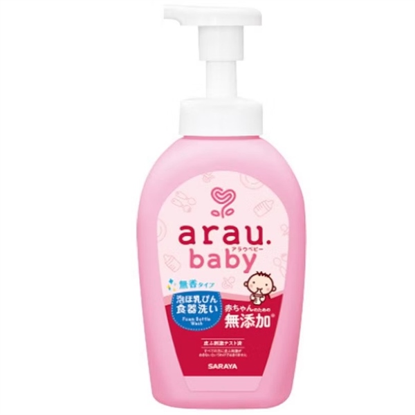 Nước rửa bình sữa Arau Baby nội địa Nhật Bản chai 500ml