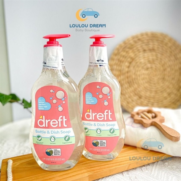 Nước rửa bình Dreft Bottle & Dish Soap Mỹ 532ml