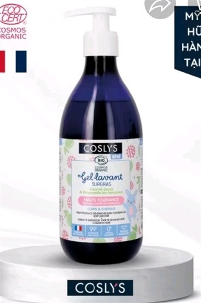Sữa tắm gội 2 in 1 cho bé hữu cơ coslys
