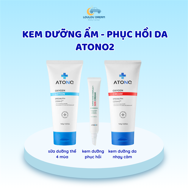 Kem dưỡng ẩm hữu cơ chuyên biệt Oxygen Atono2 cho bé mini size (0M+) 30g