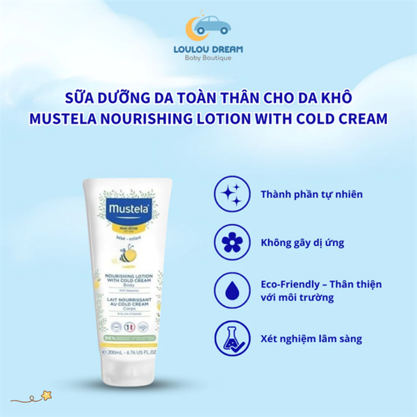 Kem Dưỡng Da Mặt Cho Da Khô Mustela 40ml