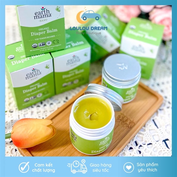 Kem hăm hữu cơ Earth Mama Organic Diaper bé từ sơ sinh 60ml