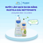 Nước làm sạch da Mustela Eau Nettoyant Pháp 500ML từ sơ sinh