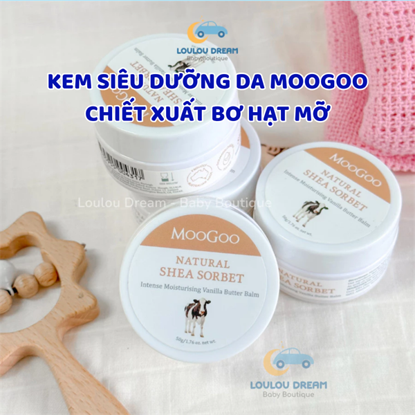 Kem siêu dưỡng Moogoo chiết xuất bơ hạt mỡ Úc 50gr