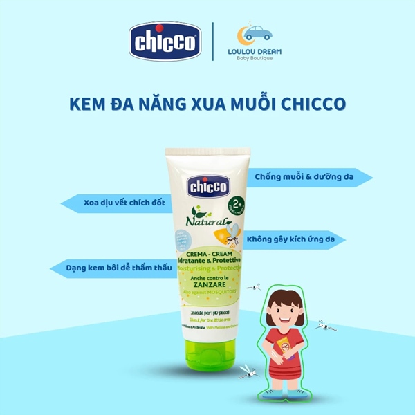 Kem đa năng xua muỗi Chicco Italy 100ml