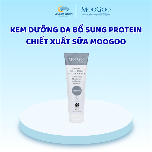 Kem dưỡng ẩm Moogoo chiết xuất từ sữa thẩm thấu nhanh cho mẹ bầu, em bé, da thường