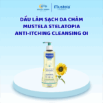 Dầu tắm dành cho da chàm Mustela Stelatopia Anti-Itching Cleansing Oil 500ml