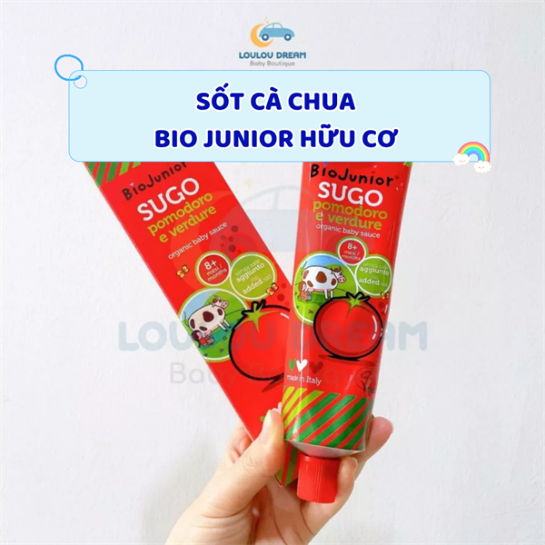 Sốt cà chua hữu cơ cho bé Bio Junior 150g từ 8m+