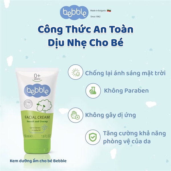 Kem dưỡng da mặt Bebble 50ml