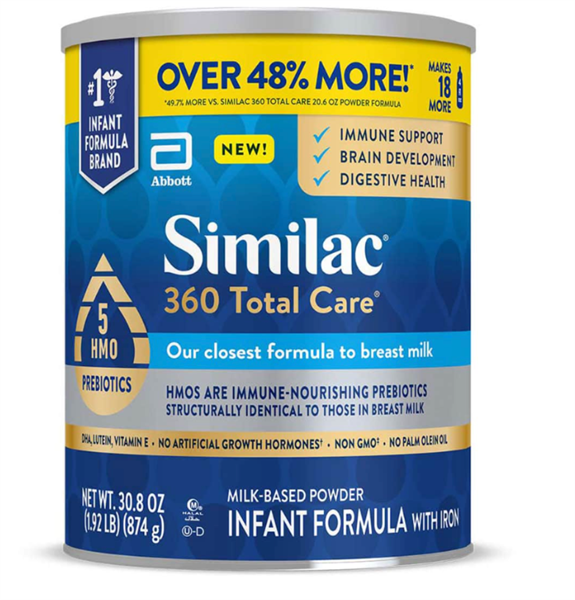 Sữa Similac Mỹ 360 Total Care 5 HMO 873gram ( 0-12 tháng)