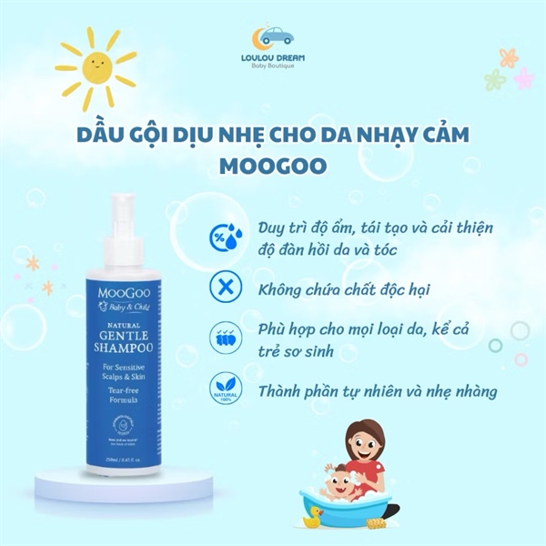 Dầu gội MooGoo cho bé da nhạy cảm – 250ml