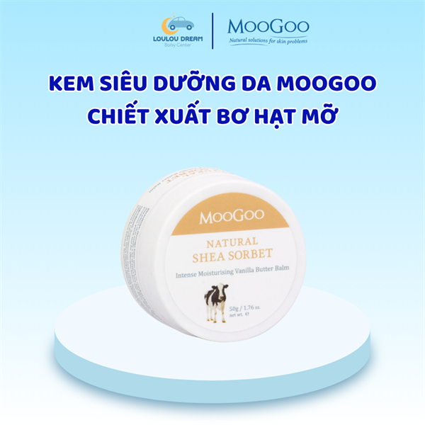 Kem siêu dưỡng Moogoo chiết xuất bơ hạt mỡ Úc 50gr