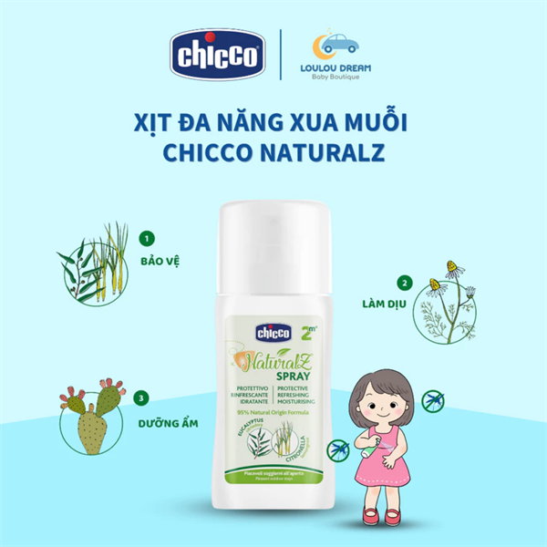 Xịt muỗi Chicco từ 0M+ 60ml