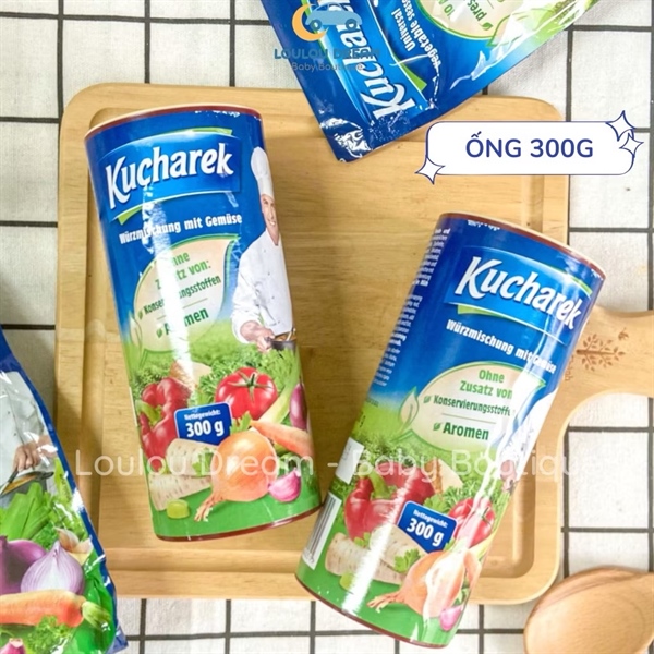 Hạt nêm rau củ hữu cơ Kucharek nội địa Đức hộp 300gr