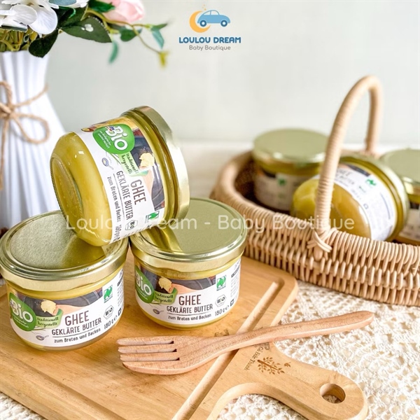 Bơ Ghee hữu cơ nội địa Đức Bio 180g cho bé từ 10m+